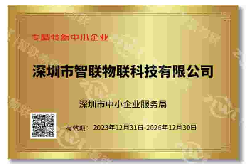 EVO视讯官网专精特新证书